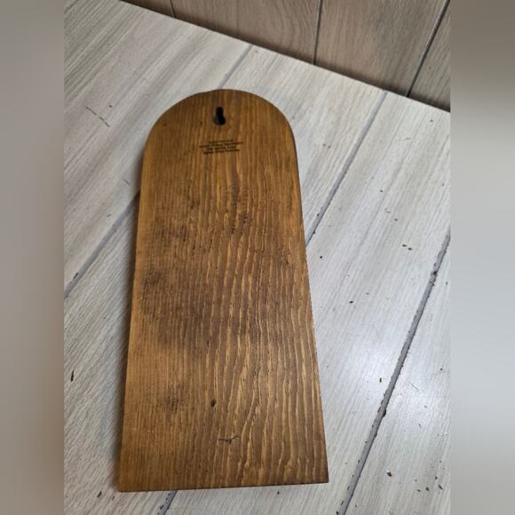 Vtg 80s Wood Bear Hanging Grocery List Pad Holder Hand Painted Memo Message Pad - Picture 4 of 8